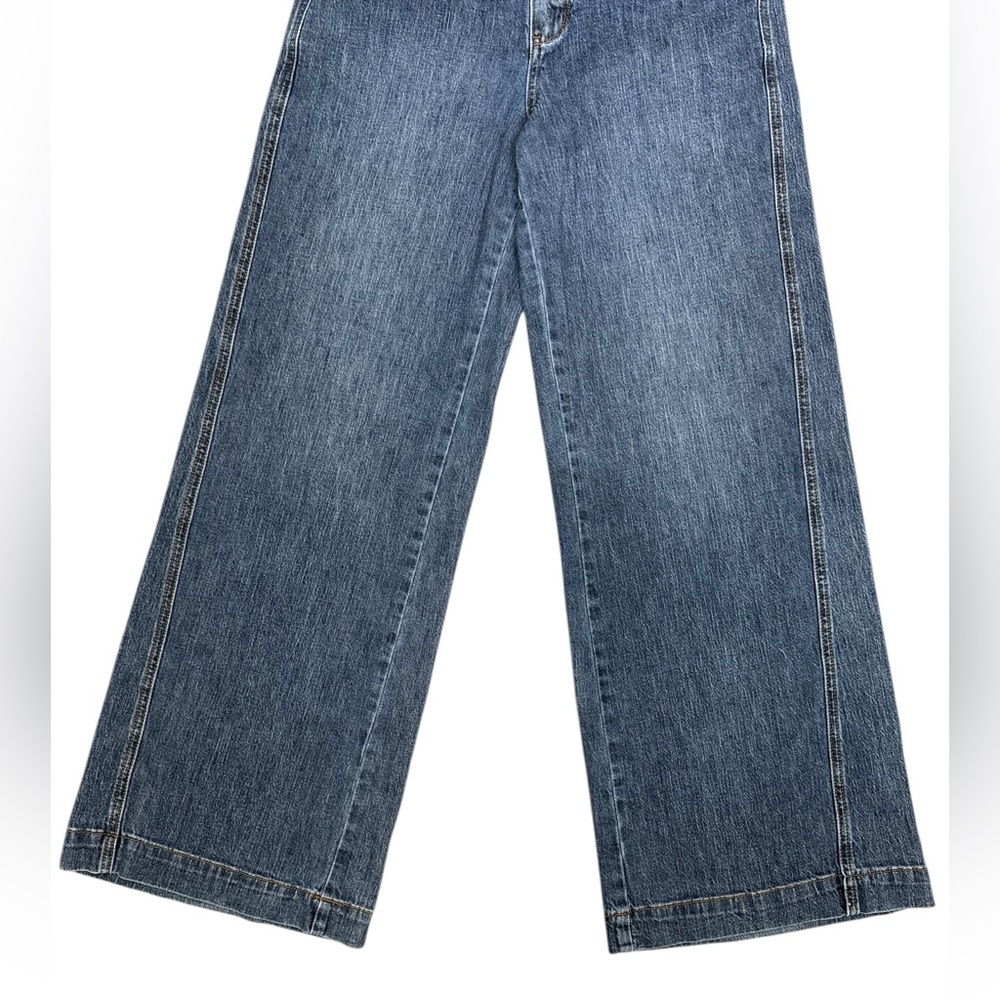 Pilcro Blue Wide Leg Jeans - Picture 4 of 13